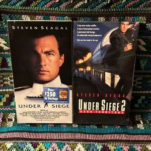 📼 UNDER SIEGE & UNDER SIEGE 2 _ VHS Double Feature! Two movies unopened sealed.